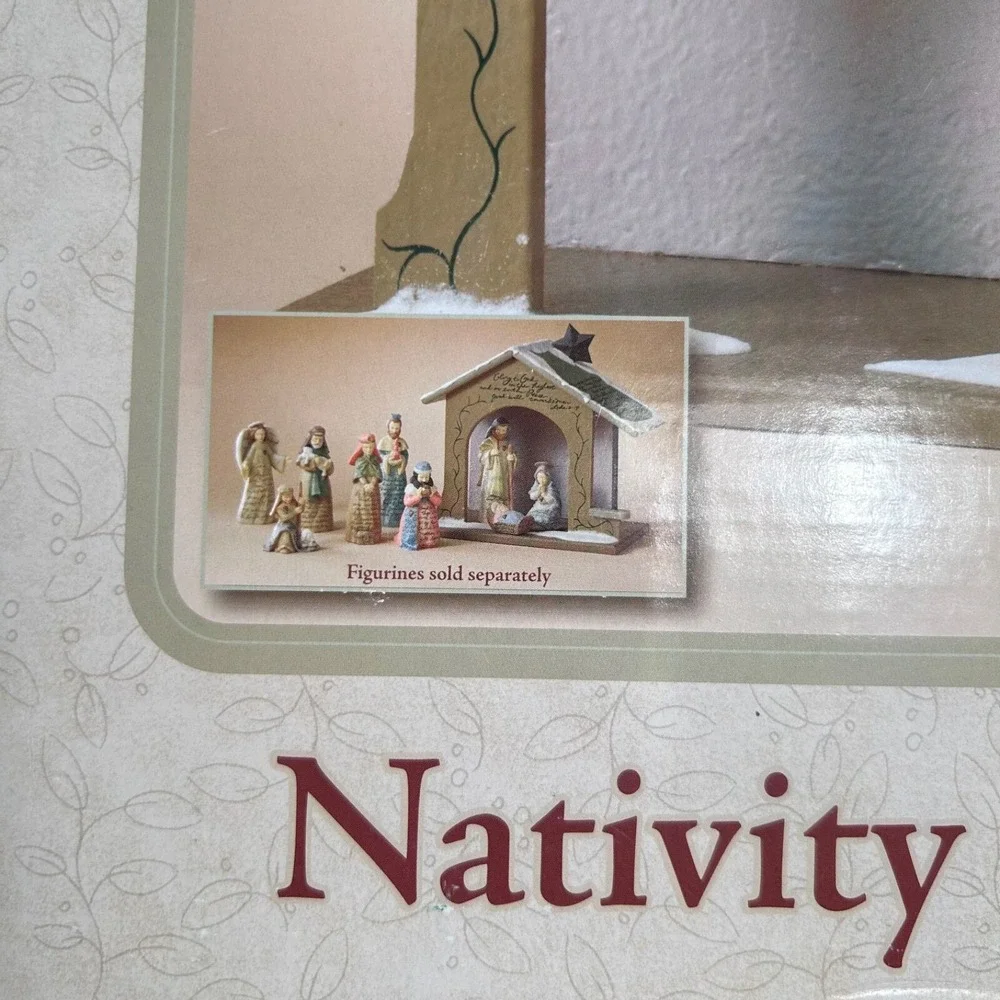Enesco Foundations Nativity Creche Manger Karen Hahn Includes 6 Misc Figurines‎